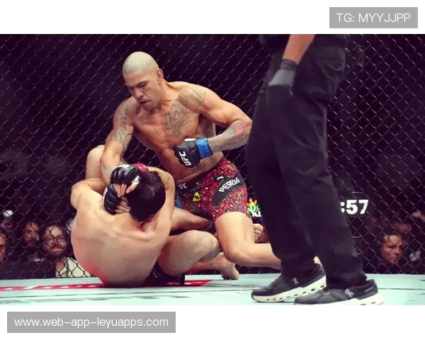 UFC格斗双方互殴到裁判喊停——激烈对抗中的无情制裁